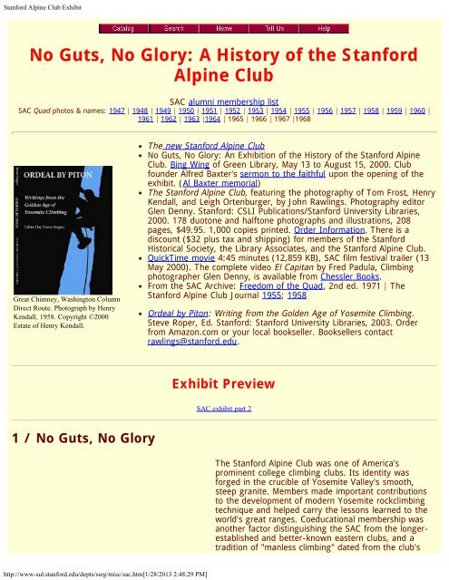 Stanford Alpine Club Exhibit.pdf - Stanford University